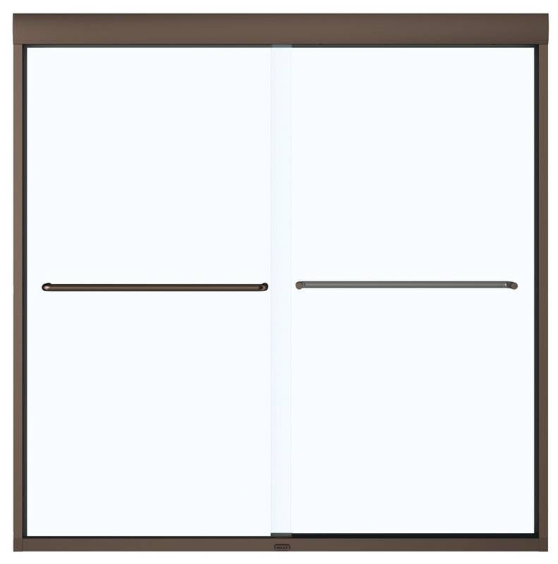 Tub Door Clr Gls-dk Brnz Frame
