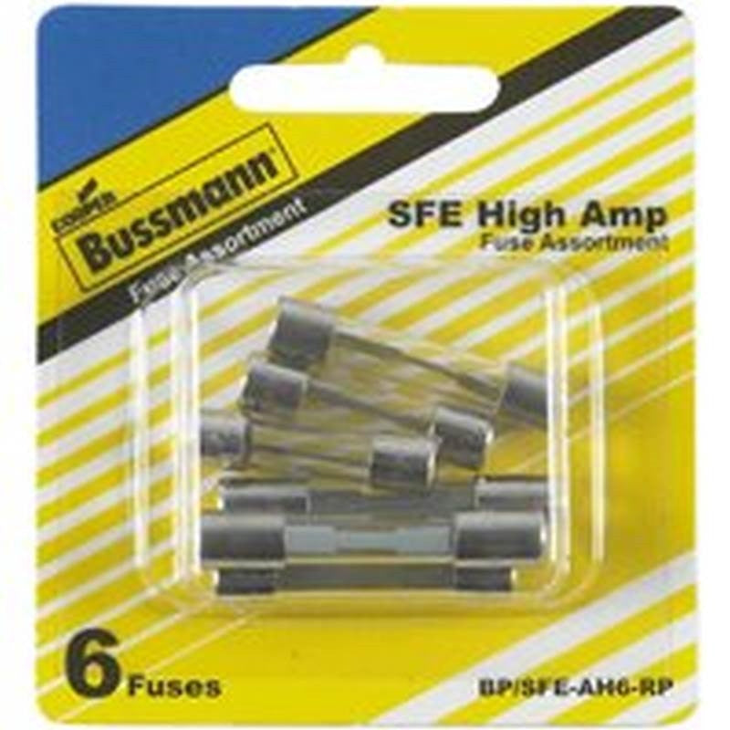 6pc Sfe Hi Amp Fuse Asst