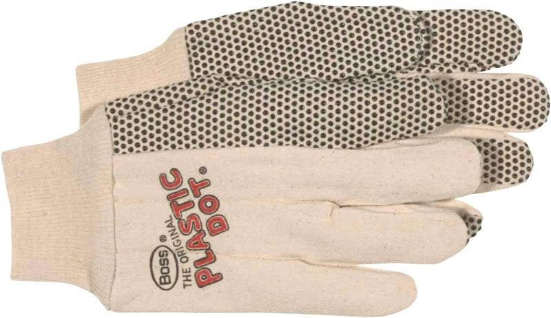 Glove Cotton 10oz Pvc Dotted L