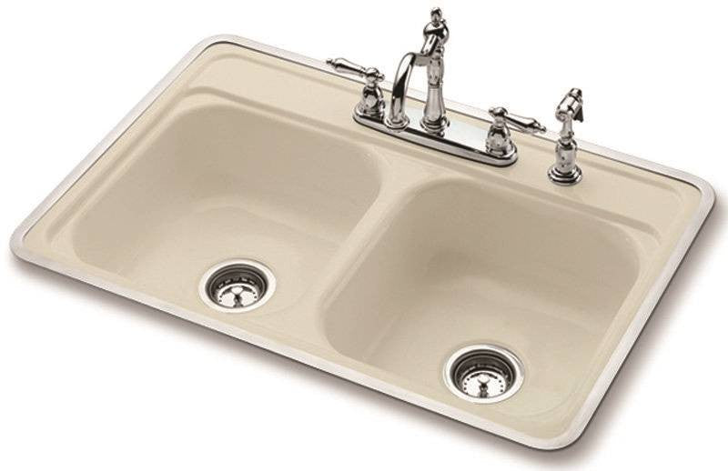 Kitcken Sink Stl Dbl 32x21bone
