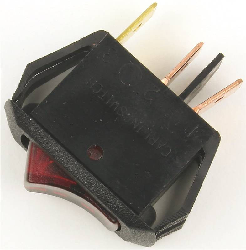 Switch Rocker Red 12v On-off