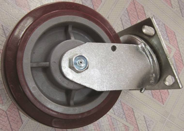 Caster Swivel 6in Poly-zinc