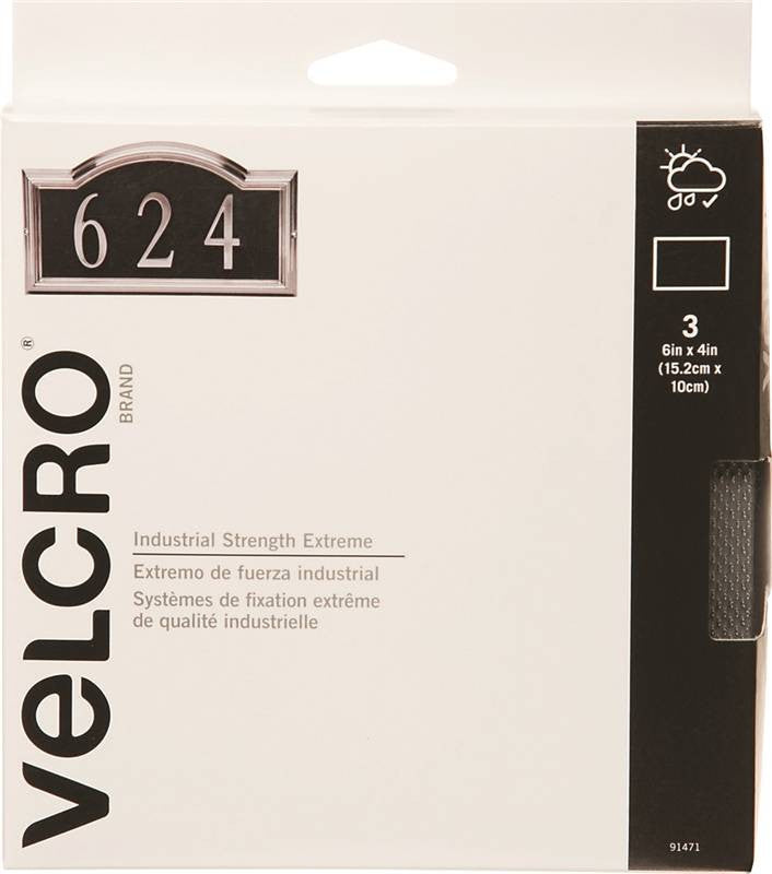Fastener Velcro Strip 4x6 Blk
