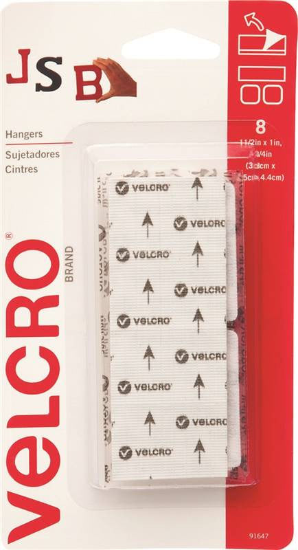 Velcro Picture Hngers 1lb Wht
