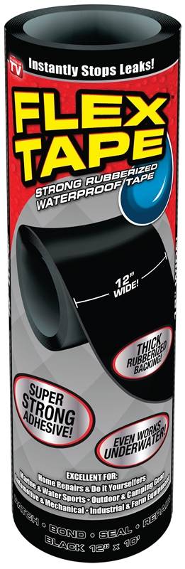 Tape Flex Black 12in X 10ft