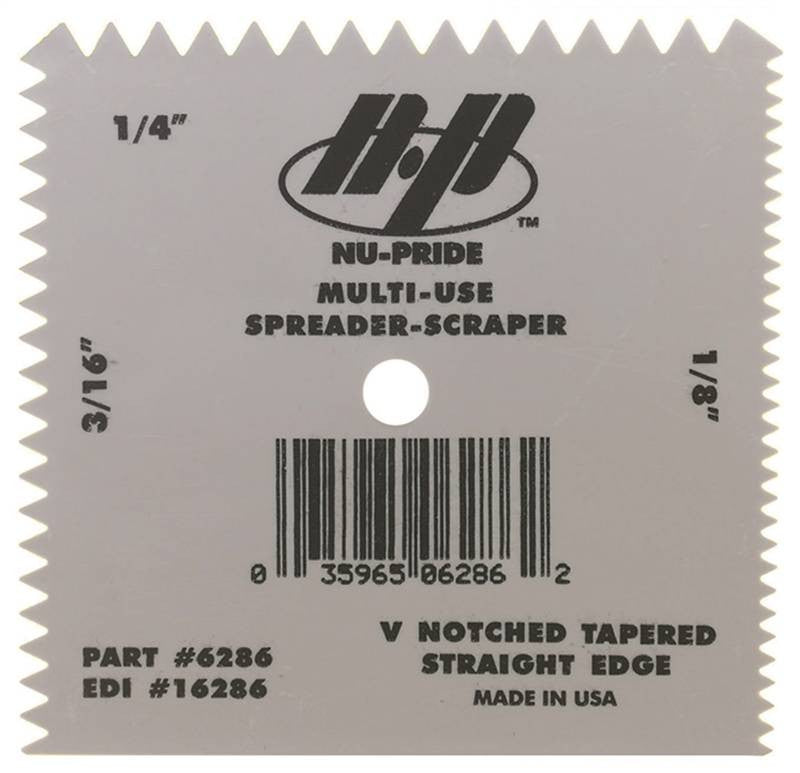 Spreader Grout V Notched Plstc