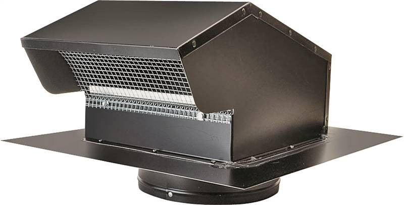 Gooseneck Vent 7in Black Glv