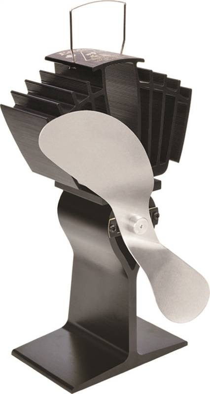 Fan Eco Stove Blk W-nkl Blade