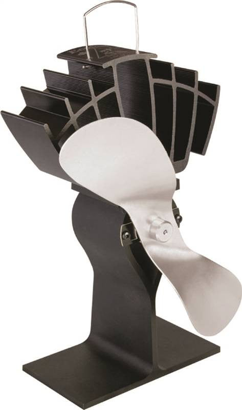 Fan Eco Stove Blk W-nkl Blade