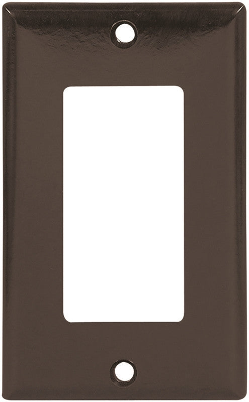 Wall Plate 1 Gang Decr Std Brn