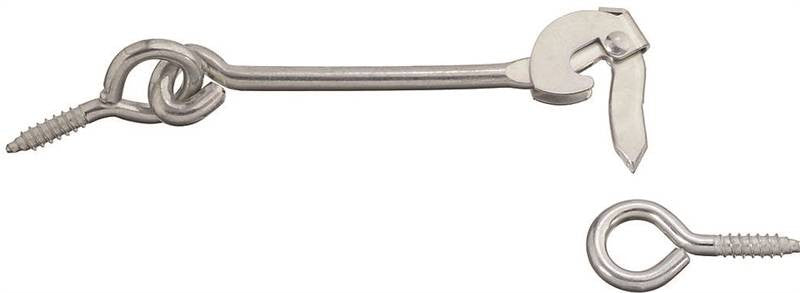 Hook-eye Gate Sfty Stl 6in Zn
