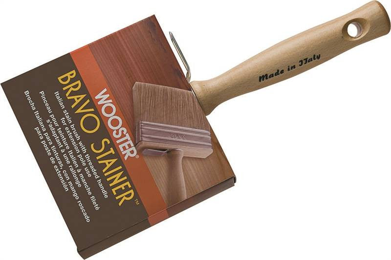 Brush Stain White China 4.75in