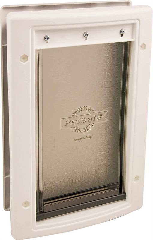 Plastic Pet Door White Large