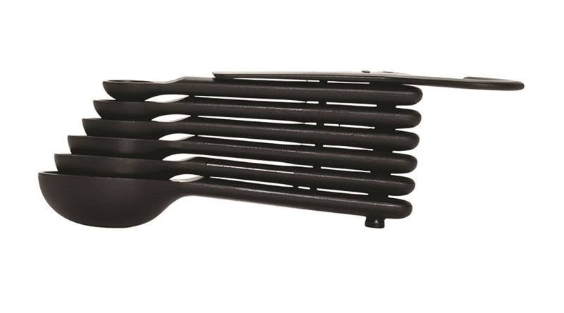 Spoons Measuring Plstc 7pc Blk