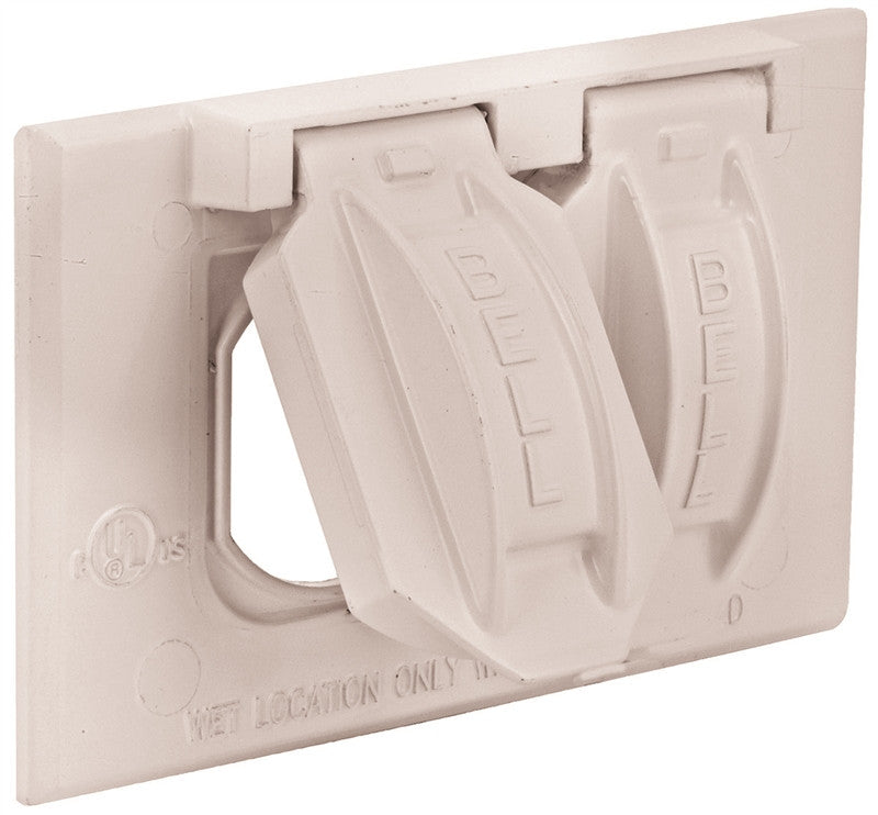Duplex Cover 1g Dev Mt White