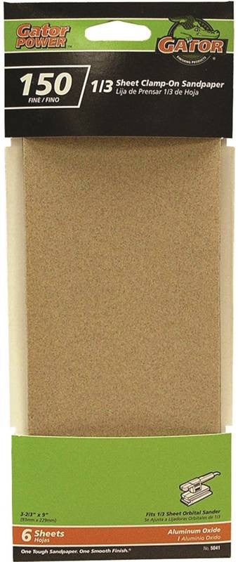 150grit Alum Ox 1-3 Sheet 6pk
