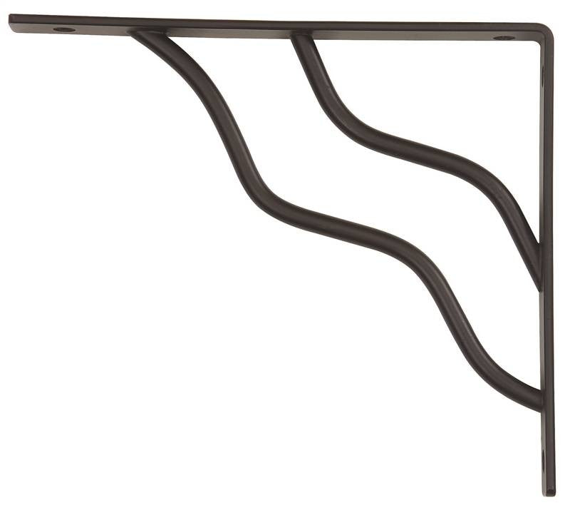 Bracket Shelf Dec 7-8in Black