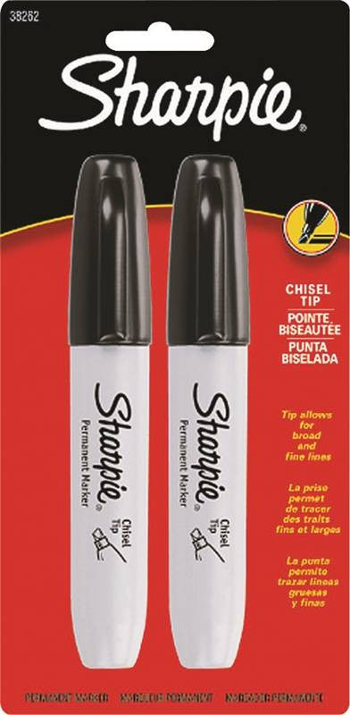 Marker Permnt Chisel Tip Blk