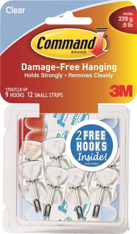 Hook Wire Adh Vp Small Clear