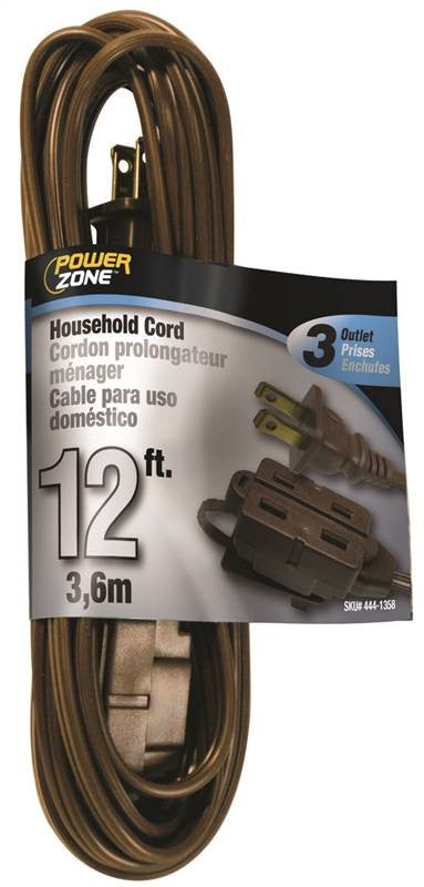 Cord Ext Indr 16-2sptx12ft Brn