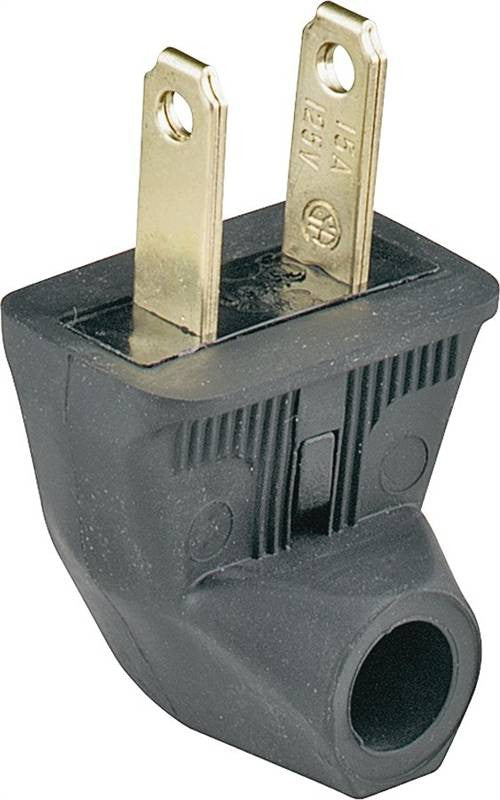 Black Sideoutlet 2wire Plug