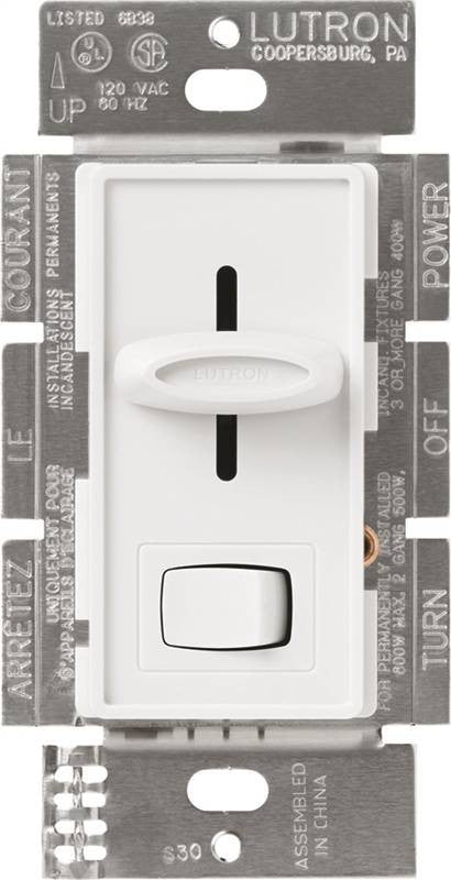 Control Fan-lt Slide 3spd Wht