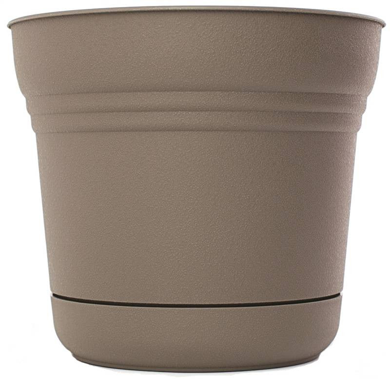 Planter 10in Peppercorn Saturn
