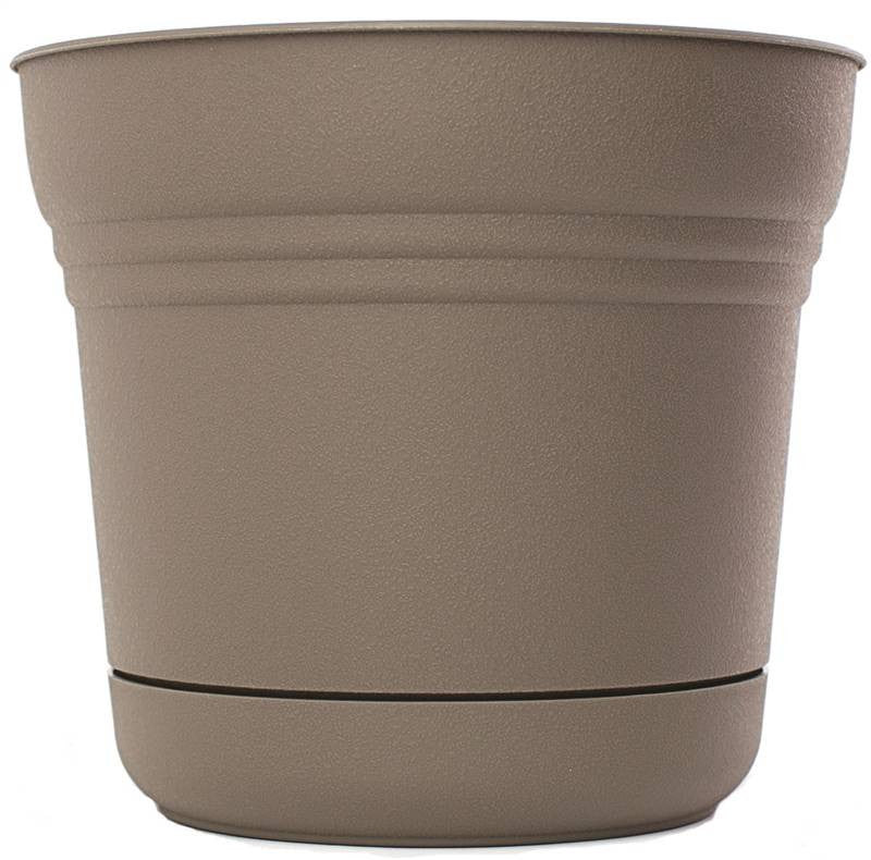 Planter 12in Peppercorn Saturn