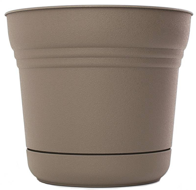 Planter 14in Peppercorn Saturn