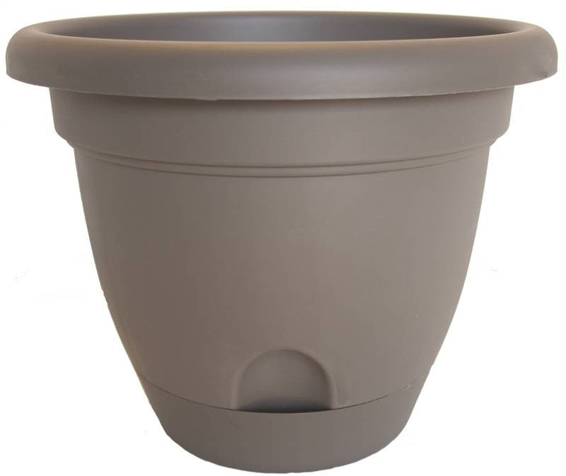 Planter 10in Peppercorn Lucca