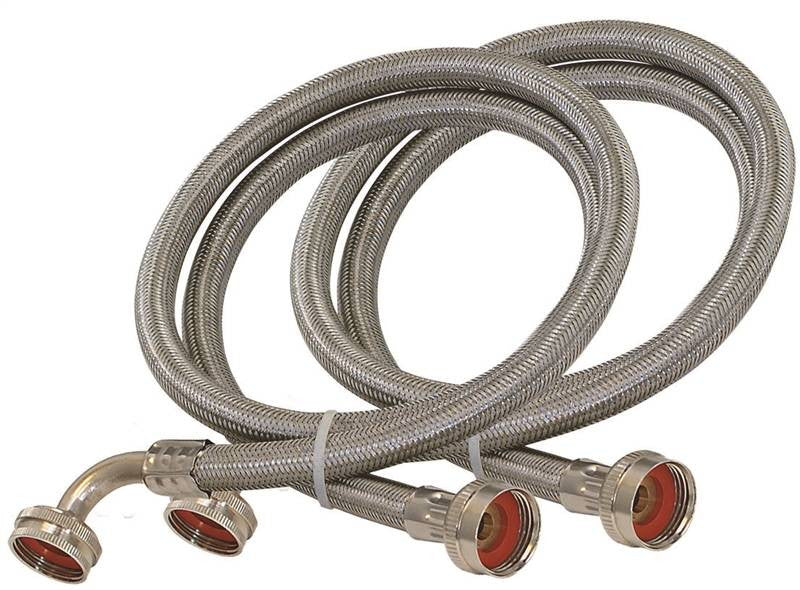 Hose Washing Mach Ss Elbow 5ft
