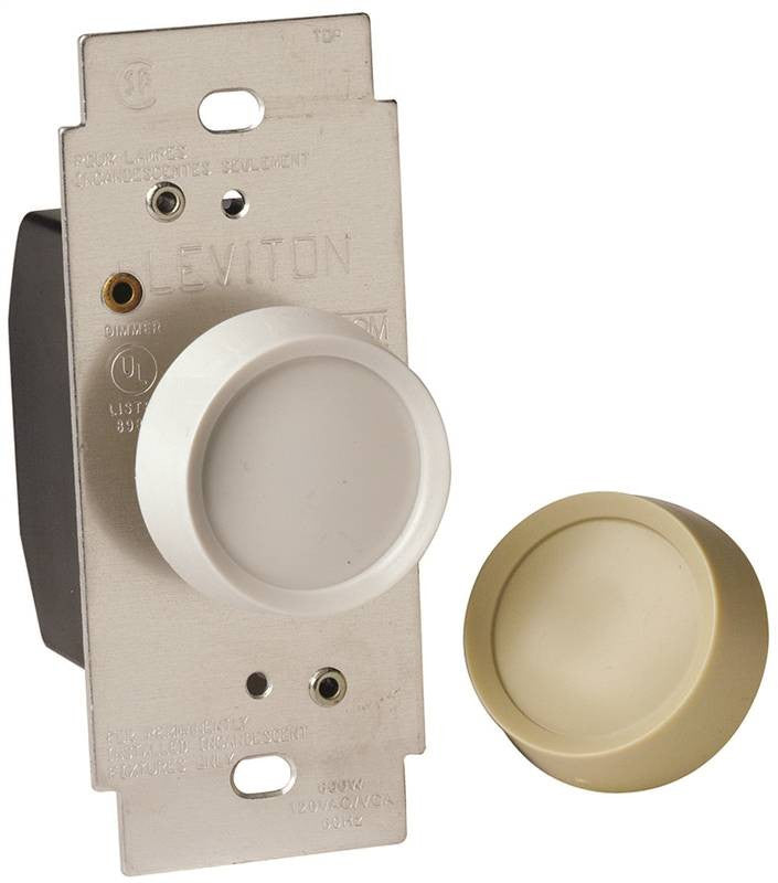 3way 600w 3knob Dimmer Wht