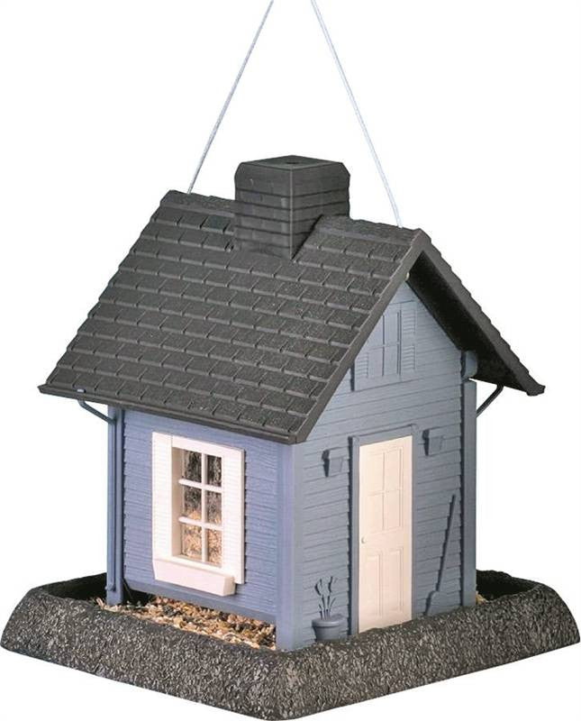 Blue Cottage Birdfeeder
