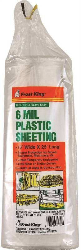 Poly Sheeting 10x25ft 6mil Clr