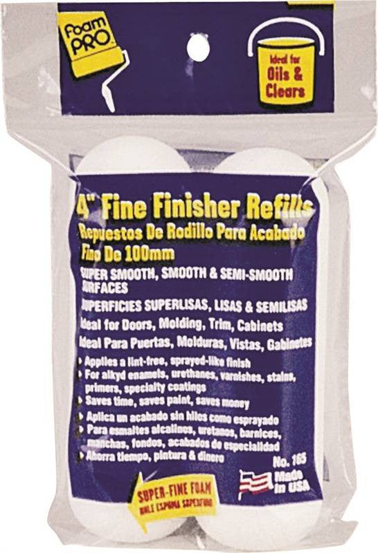 Roller Cover Foam 2pk 4x3-8in