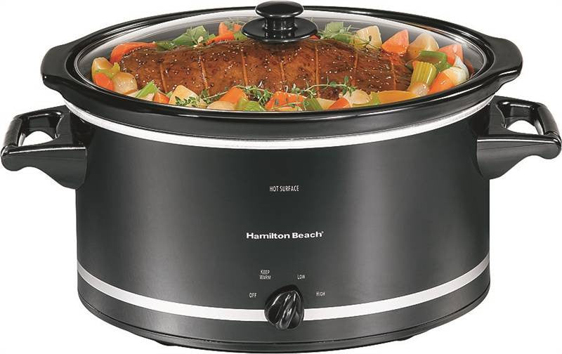 Cooker Slow Blk-sil 8qt