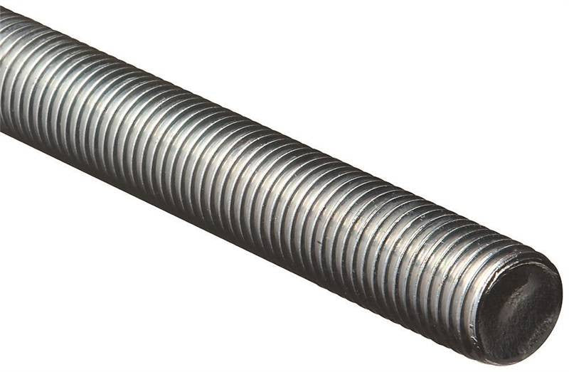 Steel Rod Thrd Zn Red 1-8x36