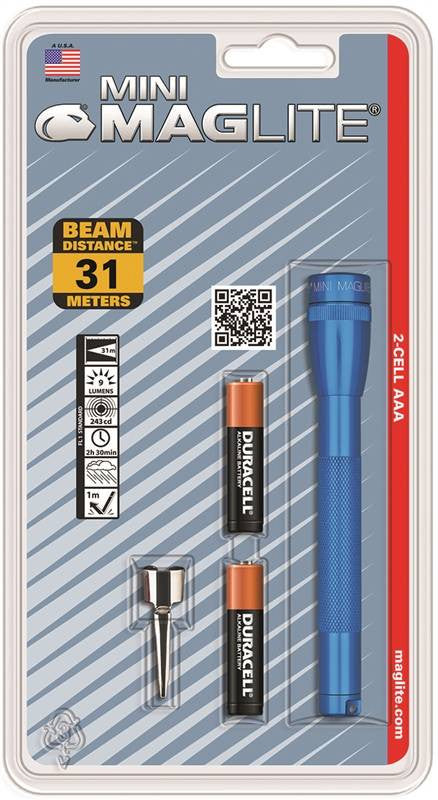 Flashlght Incan W-2aaa Adj Blu