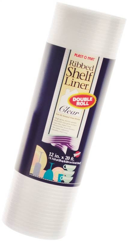 Shelf Liner Clear Rib24inx10ft