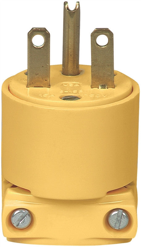 Vinyl 6-15 Nema Plug Yellow