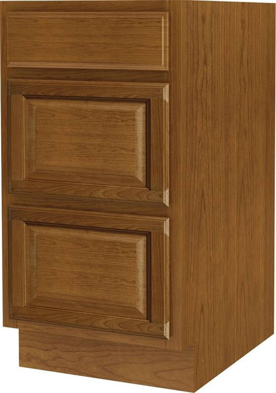 Kitchen Cabinet Base 3-dr 18in