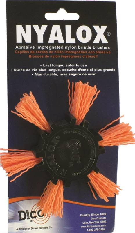 4"orange Med Nyalox Flap Brush