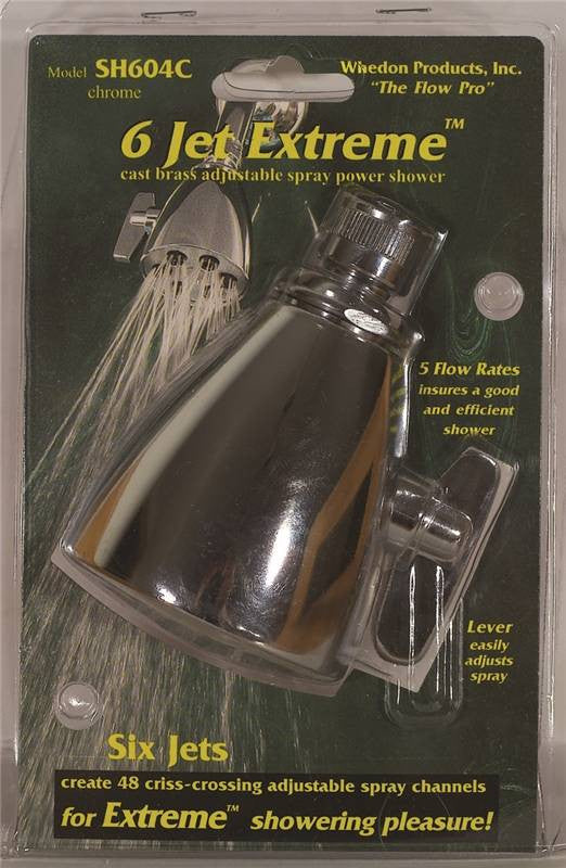 Showerhead 6-jet Chrome