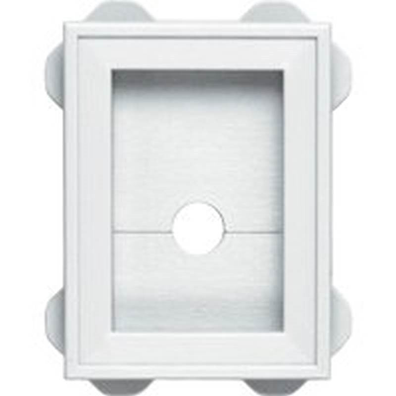 Mounting Block Wrap Around Wht