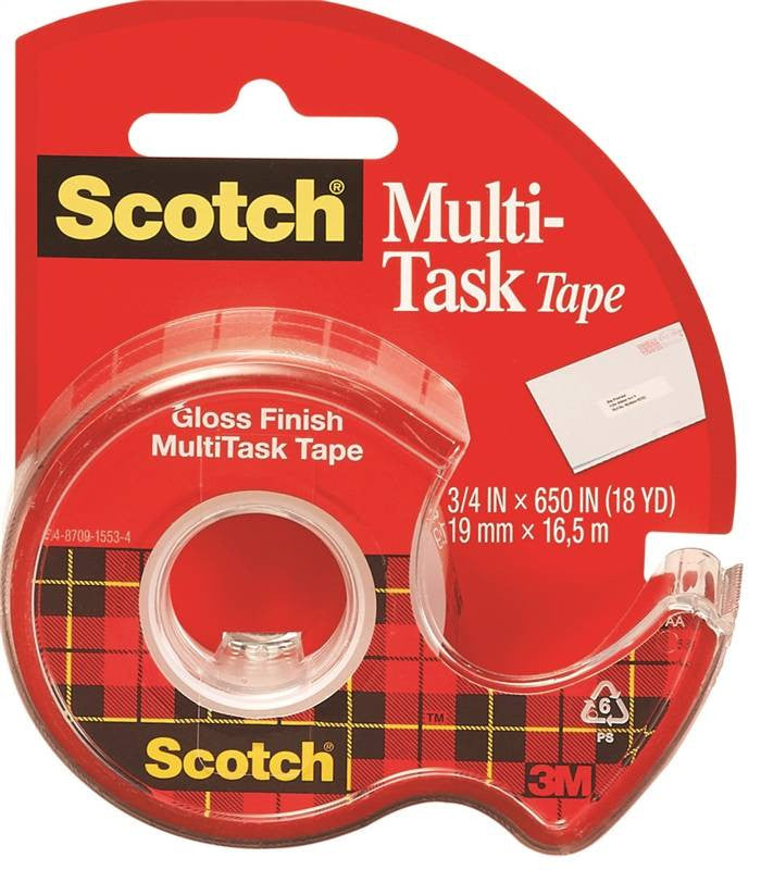 Tape Trans Crys Clr 3-4x650in