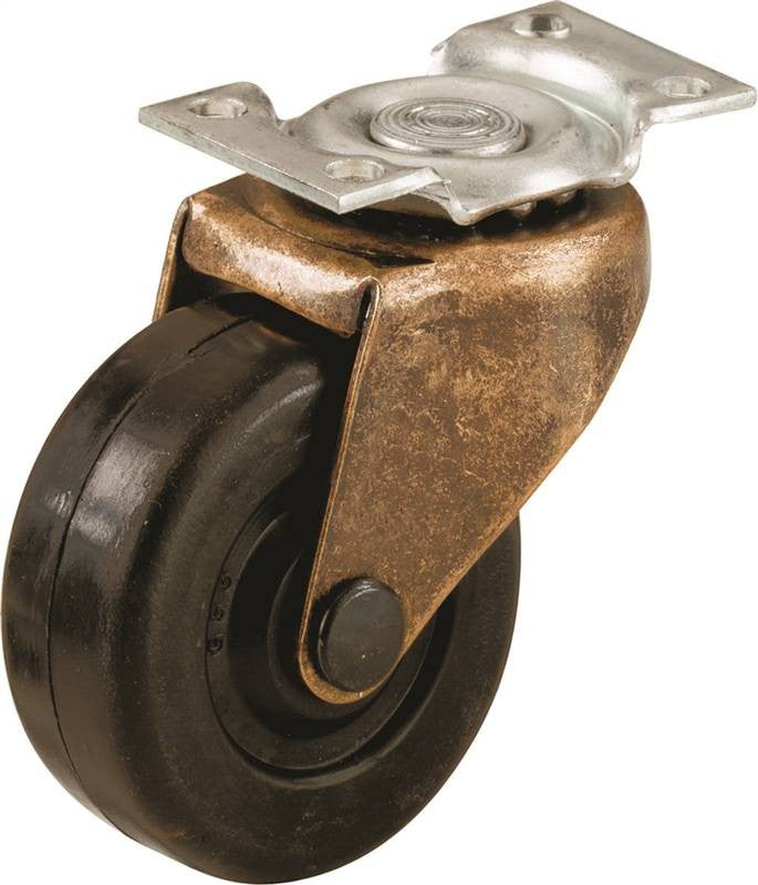 Caster Swivel 2in Rub-blk