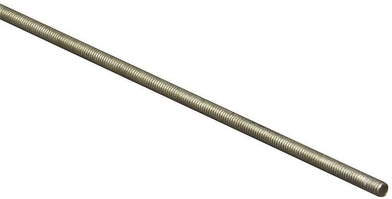 Steel Rod Thrd Zn Red 8-32x36