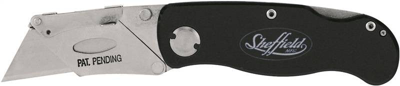 Knife Utility Lockback Black