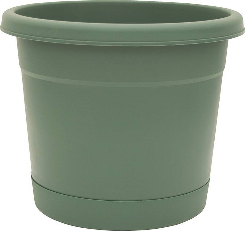 12"rolled Rim Planter&saucer G