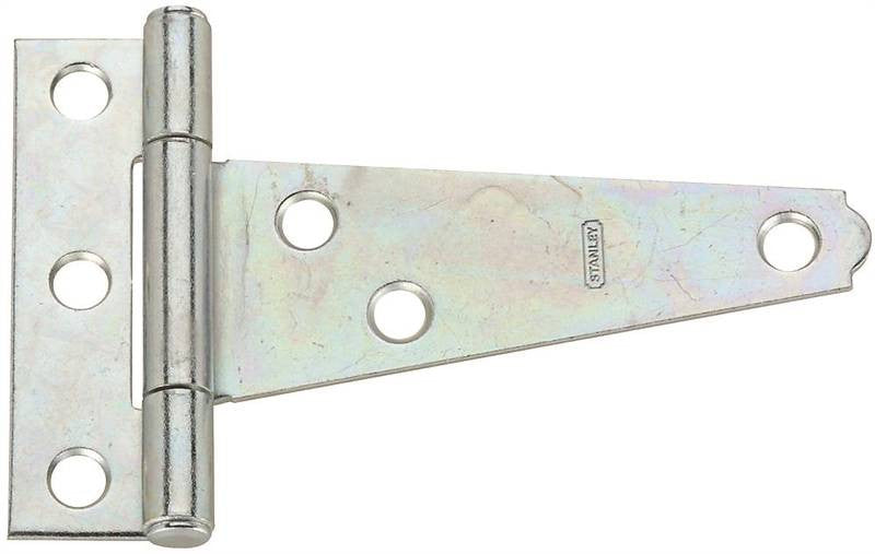 Hinge T Ld W-screws 3in Zinc